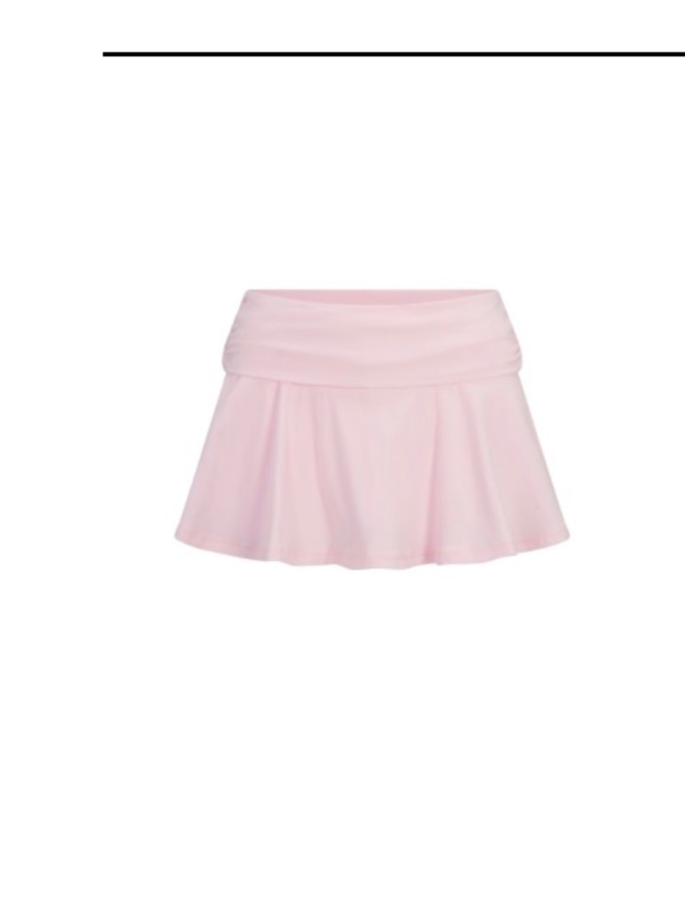 SKIMS cotton jersey FOLDOVER MINI SKORT Cherry Blossom L
